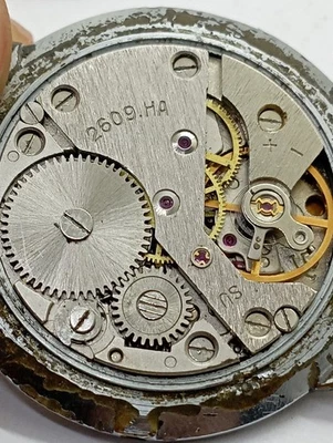 Винтажный калибр RAKETA 2609.HA часы хороший баланс основной пружины СССР советские запчасти - Изображение 1 из 4