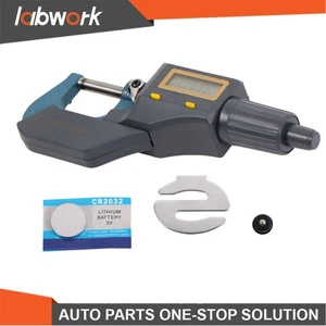Labwork 0-1" 0.00005" Digital Electronic Outside Micrometer Carbide Tip 0-25mm - Picture 1 of 18