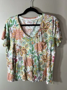Top Fat Face Cuello en V Mujer 14 Floral Manga Corta Pullover Verano Ligero - Imagen 1 de 19