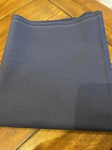 Fabric Navy Lightweight Poplin Poly Cotton Blend 4 Yards 45 Inches Wide - Picture 1 of 3