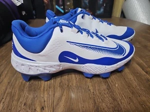 Nike Alpha Huarache 4 Elite MCS Royal Blue Baseball Cleat FD6255-106 Men Sz 12 - Picture 1 of 9