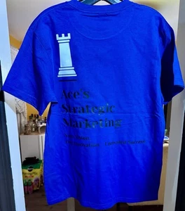 Ace's Strategic Marketing LLC. Camiseta de negocios. Azul. Talla M - Imagen 1 de 2