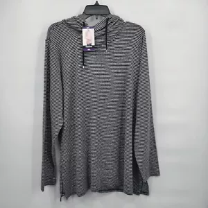 PREMISE Women's Sweater Top Grey Heather/Black XXL - Picture 1 of 9