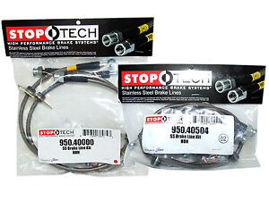 Stoptech Stainless Steel Braided Brake Lines (Front & Rear Set / 40000+40504)