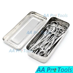 Set of 13 Pieces Basic Minor Surgery Kit Steel Box Surgical Instruments DS-1290 - Picture 1 of 3