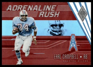 2017 Panini Phoenix #AR-6 Earl Campbell Adrenaline Rush Red - Picture 1 of 2
