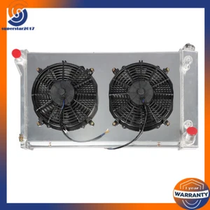 Radiador de 3 filas + ventilador de cubierta para camioneta Chevy/GMC C/K serie 10/20/30 1967-72 - Imagen 1 de 16