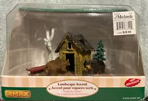 Colección Village Lemax 2008 ANYBODY HOME cabaña osos camping madera 83700 - Imagen 1 de 8