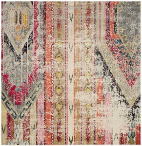 Safavieh Classic Texture Light Grey / Multi Vintage Area Rug MNC222G - Picture 1 of 31