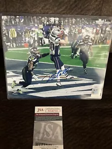 DANNY AMENDOLA Autographed Signed 8x10 Photo New England Patriots Super Bowl JSA - Picture 1 of 2