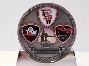 RAYTHEON MISSILE SYSTEMS 2019 TOW 700K MISSILE DELIVERY 2" CHALLENGE COIN - Picture 1 of 4