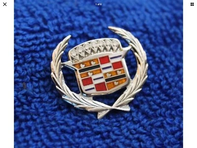 Cadillac Hat Pin Lapel Pin Crest Emblem Accessory Badge GM Eldorado Deville 66 - Image 1 of 4