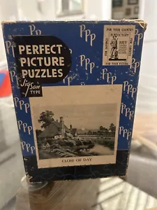 Vintage 1940’s Collectible Complete Perfect Picture Puzzles “Close Of Day” - Picture 1 of 4