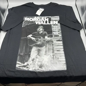 Morgan Wallen Acoustic Guitar Portrait T-Shirt LARGE New - Picture 1 of 5