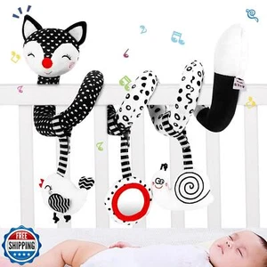teytoy Spiral Car Seat Toy, Black and White High Contrast Stroller Activity T - Picture 1 of 5