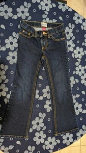 The Children's Place Boys Jeans Size 6 Deep Blue Denim Adjustable Waist  - Picture 1 of 8