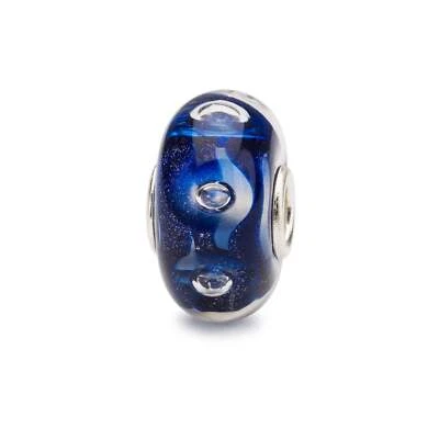 TOLLBEADS Glasbead Nachtblaue Freude 925 Sterlingsilber Damenschmuck TGLBE-10466 - Bild 1 von 4