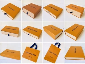 LOUIS VUITTON Authentic Empty Slide Box Folding Box Shopping Bag S, M, LG B-177 - Picture 1 of 46