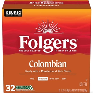 Café tostado medio colombiano Folgers 128 cápsulas Keurig K-Cup - Imagen 1 de 5