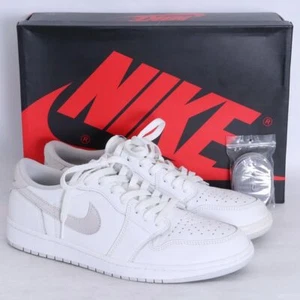 Air Jordan 1 Retro Low OG Shoes with Box Mens Size 10.5 White Sneakers - Picture 1 of 10