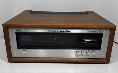 Тюнер Marantz модель 104 с деревянным шкафом работает AM/FM - видео - Изображение 1 из 4