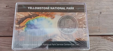 Limited Edition 2016 NPS Centennial Coin Yellowstone Arch Bison Buffalo Cover