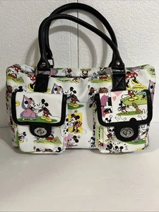 Bolso Cartera Disney Parks Mickey & Minnie Mouse Tira de Cómics Dibujos Animados Barril Cartera - Imagen 1 de 14