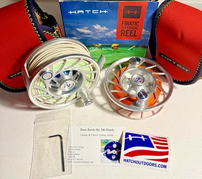 Hatch Finatic 7 Plus Fly Reel & Spool with Cases Box & Floating Spey Line - Image 1 of 4