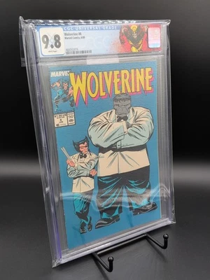 Wolverine #8 CGC 9.8 Marvel 1989 Patch & Hulk Iconic Cover Custom Label! - Image 1 of 4