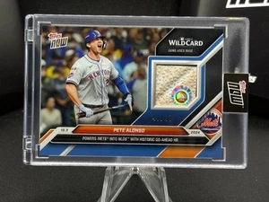 2024 Topps Now #798C Pete Alonso Wild Card Game-Used Base Relic Blue /49 Mets - Picture 1 of 4