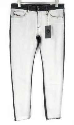 Diesel Sleenker-X-SP 082AX HOMBRES W33 L32 Ajustado Vaqueros Corchetes Dos Tonos - Imagen 1 de 4