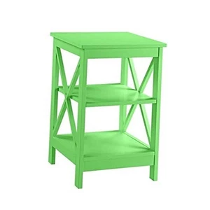 Oxford End Table 15.75" - Modern Living Room Table with Storage Shelves, - Picture 1 of 6