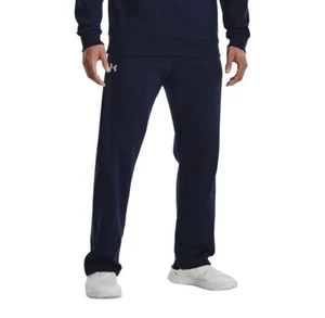 Under Armour Men’s Midnight Navy/White UA Rival Fleece Pants. Small - Picture 1 of 2