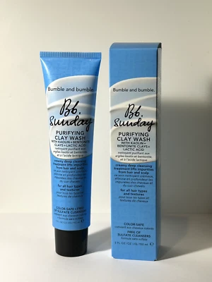Bumble Bb. Sunday Purifying Clay Wash Deep Clean Lactic 5oz 150ml NIB Free Ship - Image 1 of 2