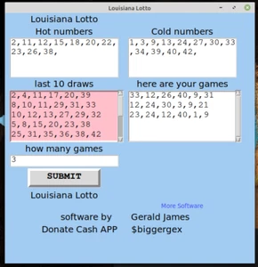 Louisiana Lotto Numbers oprogramowanie USB dla Windows 7 i 8 i 10 - Zdjęcie 1 z 2