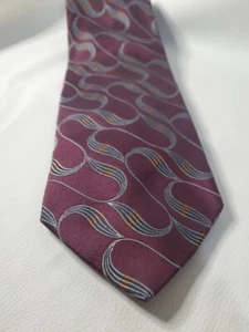 MARK PENDLETON Men's Necktie Purple Blue Orange MADE IN ITALY Silk Von Maur - Picture 1 of 7