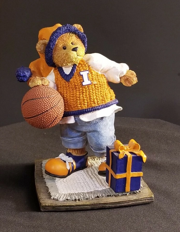 OSO DE BALONCESTO DE LUCHA ILLINI 2002 1º en SERIE Coleccionable NCAA ILLINOIS  Foto 1 de 4