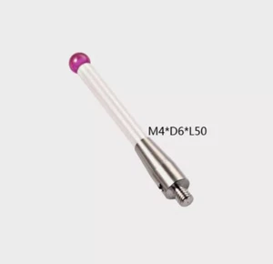 A-5000-3709 CMM Touch Probe Stylus 6mm Dia Ruby Ball Ceramic Stem M4 CMM Styli - Picture 1 of 3