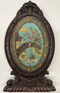 Antique LUX “Blossom Time” Novelty Wall Clock 1920s. - Picture 1 of 7