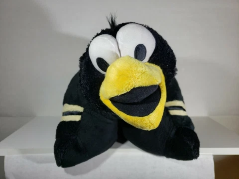 Pittsburgh Penguins NHL Mascot Pillow Plus Black White Gold  Pet Iceberg Hockey Cover