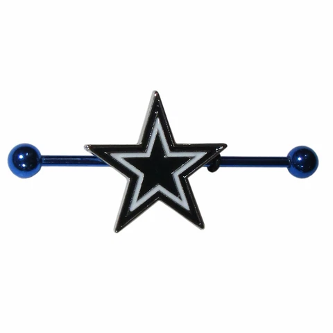 Dallas Cowboys Stainless Steel Industrial Slider Barbell NFL Football Cover