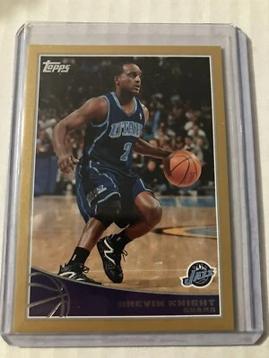 2009-10 Topps Gold Utah Jazz Basketball Card #304 Brevin Knight /2009 - Image 1 of 2