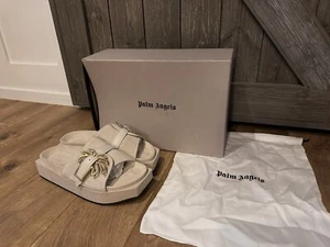 Palm Angels $665 Women's Beige Buckle Platform Sandal Shoes EU 40 US 9-9.5 - Picture 1 of 8