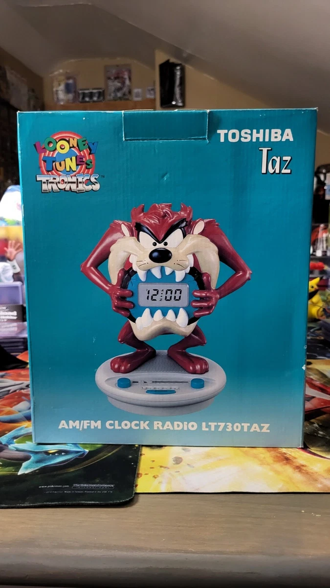 タズマニアンデビル AM/FMクロックラジオ ルーニー・テューンズ 1997 Toshiba Taz Looney Tunes Tronics AM/FM Clock Radio Tazmanian