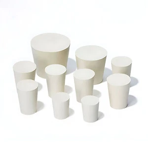 Rubber Bungs Rubber Stoppers Laboratory Solid Stoppers Various Sizes White - Picture 1 of 3