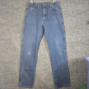 Jeans Vinage Wrangler uomo 30x36 blu denim taglio cowboy vestibilità originale gamba dritta - Foto 1 di 12