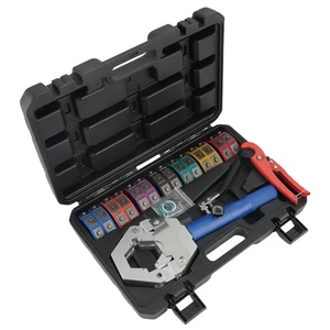 Air Condition Hydraulic Hose Crimper Kit A/C Hose Crimping Tools Hand Repair Kit - Picture 1 of 11
