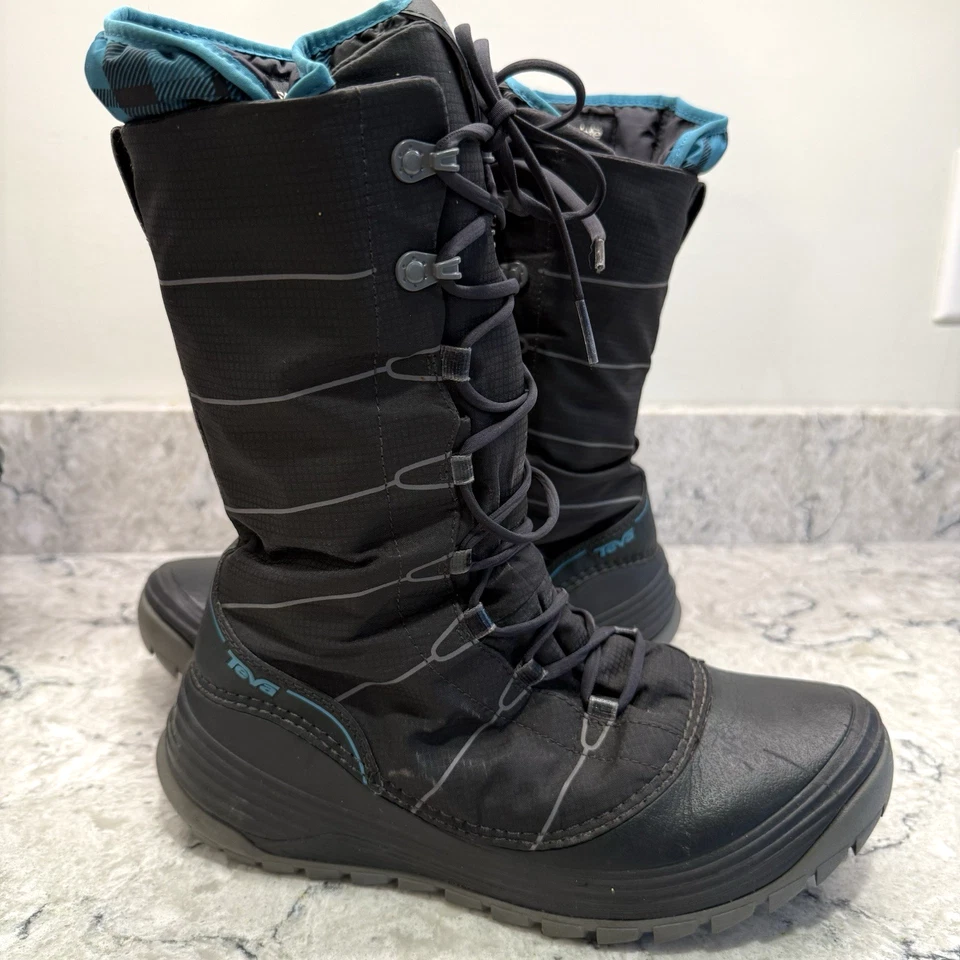 Teva 1001469 Jordanelle Aislado Impermeable Botas de Nieve Zapatos Para Mujer EE. UU. 8 Foto 1 de 4