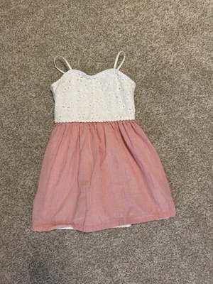 Lilly Pulitzer Mini Haylan Dress Girls Size 12 Eyelet White - Image 1 of 4