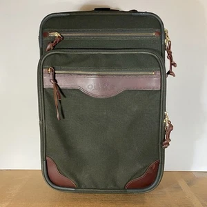 De colección 2011 ORVIS Battenkill Cuero Lona Pesada Rodante Maleta de Mano Equipaje - Imagen 1 de 17